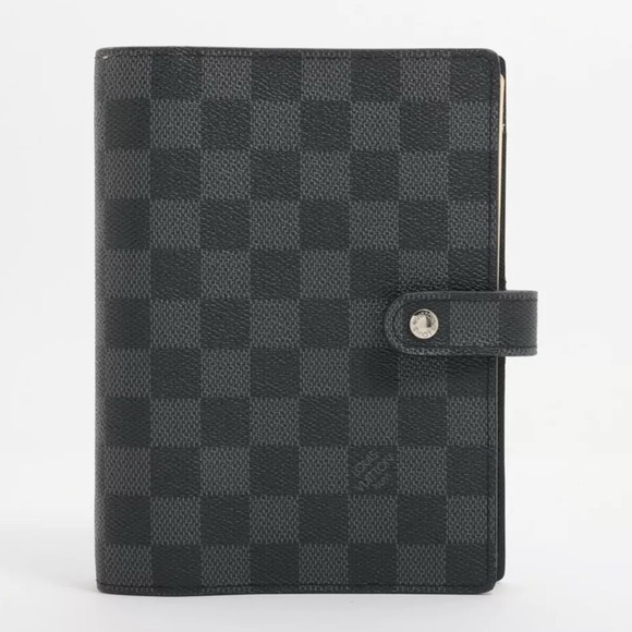 Louis Vuitton Damier Graphite Agenda MM Notebook Cover - Picture 1 of 10